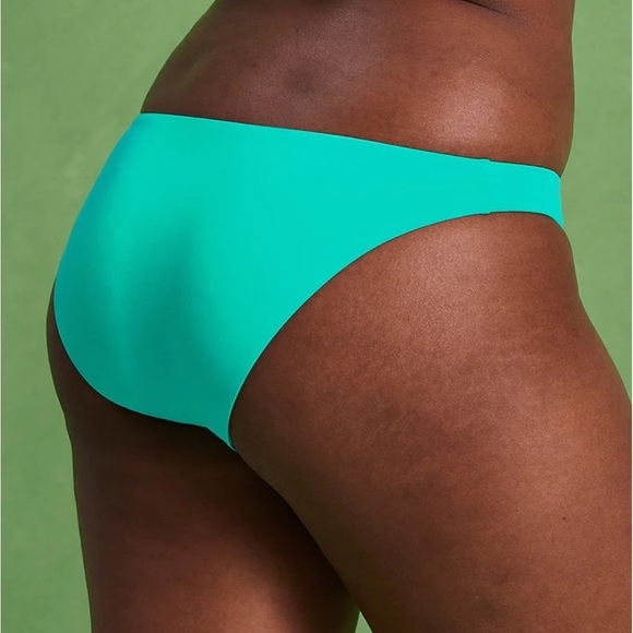 GIRLFRIEND COLLECTIVE Bay Bikini Bottom in Aqua Medium - Picture 4 of 7